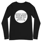 Money Long Sleeve Tee - Money Bag Profits