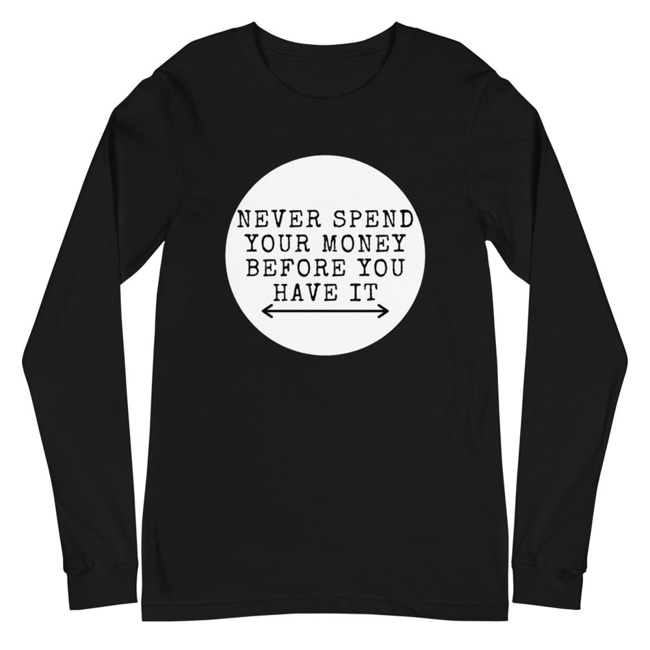 Money Long Sleeve Tee - Money Bag Profits