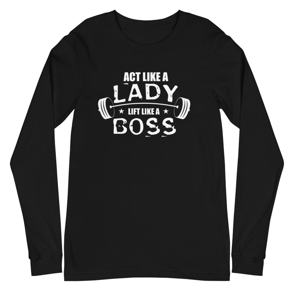 Lady Boss Long Sleeve Tee - Money Bag Profits
