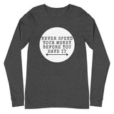 Money Long Sleeve Tee - Money Bag Profits