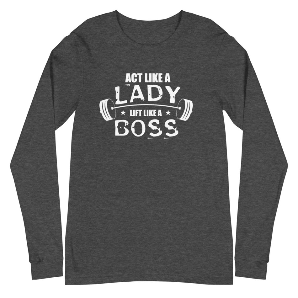 Lady Boss Long Sleeve Tee - Money Bag Profits