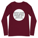 Money Long Sleeve Tee - Money Bag Profits