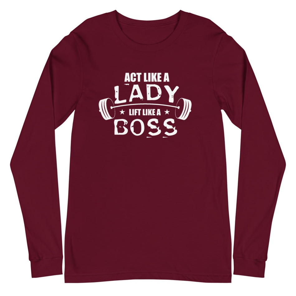 Lady Boss Long Sleeve Tee - Money Bag Profits