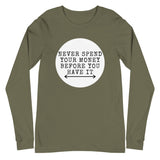 Money Long Sleeve Tee - Money Bag Profits