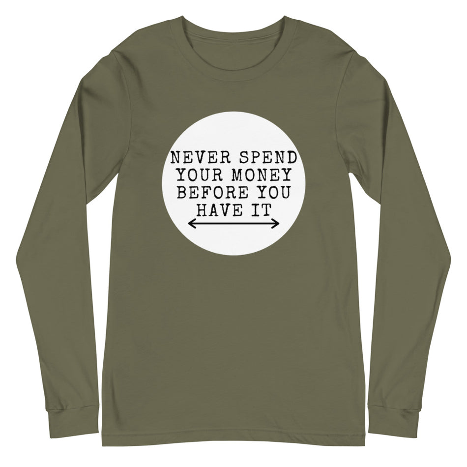 Money Long Sleeve Tee - Money Bag Profits