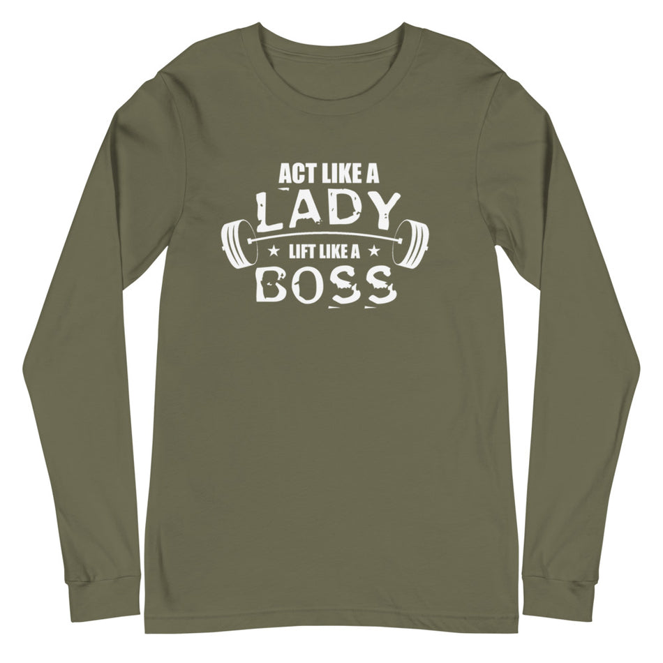 Lady Boss Long Sleeve Tee - Money Bag Profits