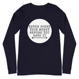 Money Long Sleeve Tee - Money Bag Profits