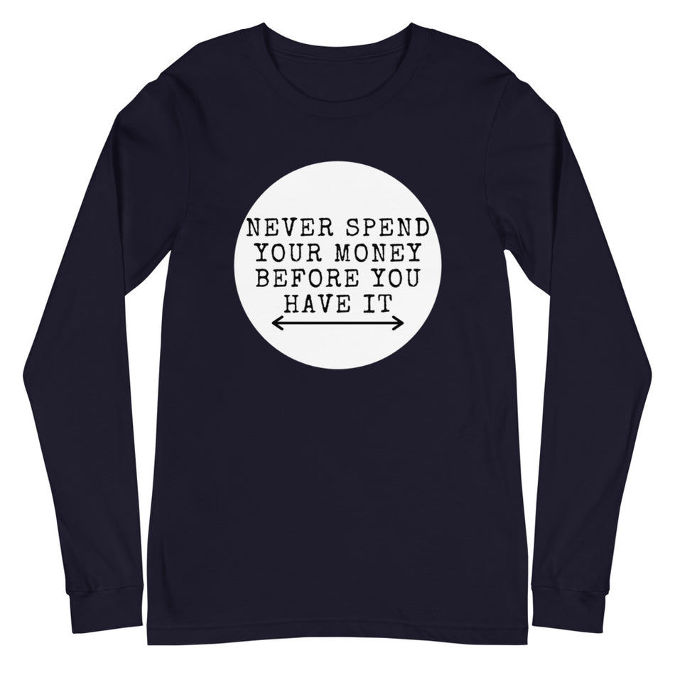 Money Long Sleeve Tee - Money Bag Profits