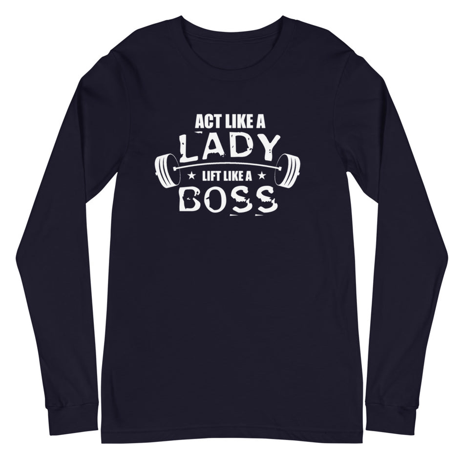 Lady Boss Long Sleeve Tee - Money Bag Profits