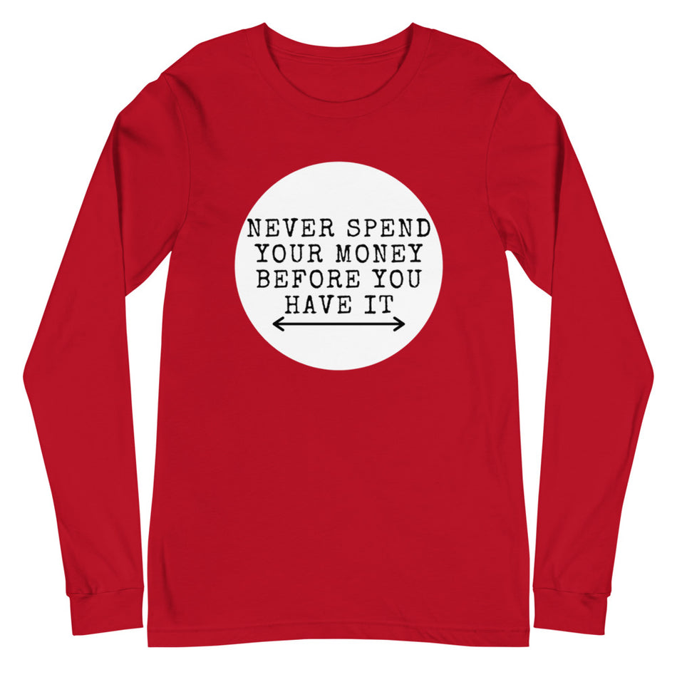 Money Long Sleeve Tee - Money Bag Profits
