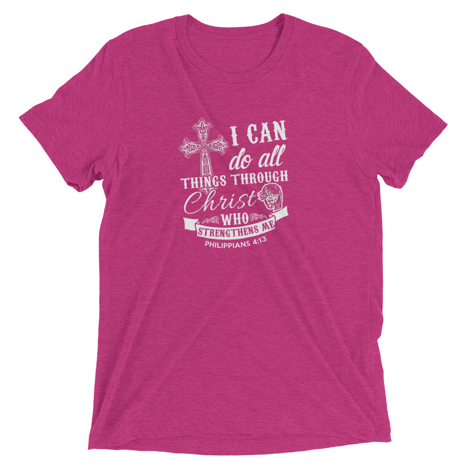 I can do all things Through t-shirt - Money Bag Profits