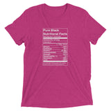 Pure Black Nutritional Facts  t-shirt - Money Bag Profits