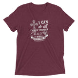 I can do all things Through t-shirt - Money Bag Profits