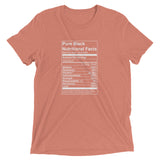 Pure Black Nutritional Facts  t-shirt - Money Bag Profits