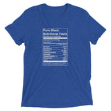 Pure Black Nutritional Facts  t-shirt - Money Bag Profits