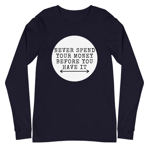 Money Long Sleeve Tee - Money Bag Profits