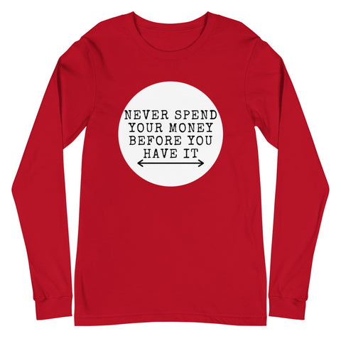 Money Long Sleeve Tee - Money Bag Profits