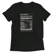 Pure Black Nutritional Factst-shirt - Money Bag Profits