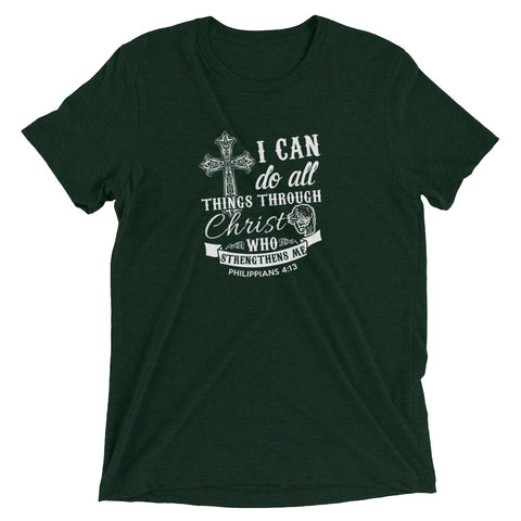I can do all things Through t-shirt - Money Bag Profits