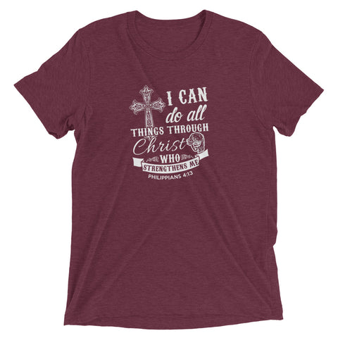 I can do all things Through t-shirt - Money Bag Profits